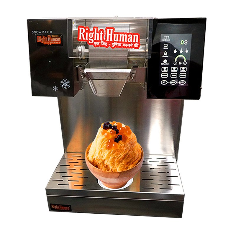 Commercial Snow Flake Ice Machine With Touch Display - rightbrother.in